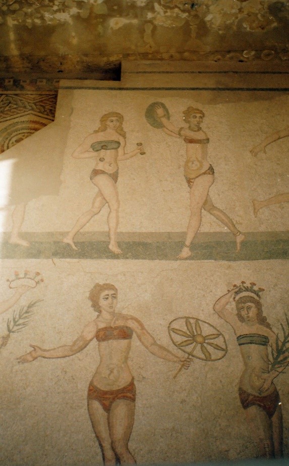 Mozaik padlók Villa Romana del Casale Szicília; fotók: Kissné Kovács Ágnes