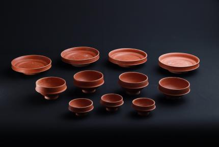 Kora császárkori, Itáliában, a Pó-vidéken készült terra sigillata edénykészlet