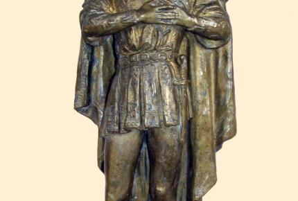 Kisfaludi Strobl Zsigmond: A Szent Imre-szobor kismintája, 1929, bronz, ltsz. K. 76.3.143.