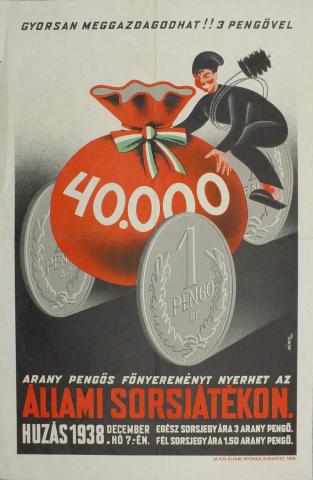 A kéményseprő az Állami Sorsjátékon is szerencsét hozhatott 1938-ban