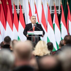 Mindszentyneum megnyitóján Orbán Viktor miniszterelnök ünnepi köszöntőt tart