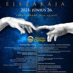 Múzeumok Éjszakája 2021 plakát