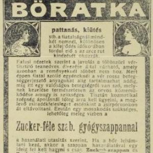 Kaszter patika reklámja a Magyar Pajzsban, 1910