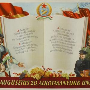 Augusztus 20-i propaganda plakát