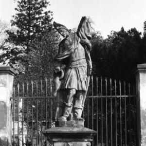 Szent Flórián szobra Türjén, 1775. Németh József felvétele, 1976.