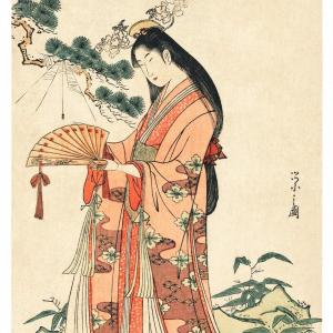 A legyező egy japán illusztráción