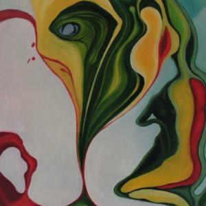 A letépett liliom könnye, 2012, vászon, olaj, 80x60 cm