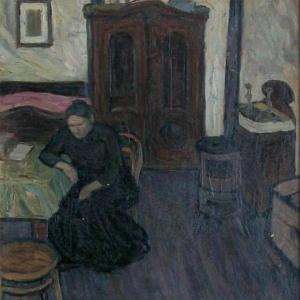 Anyám a szobában, 1910.
