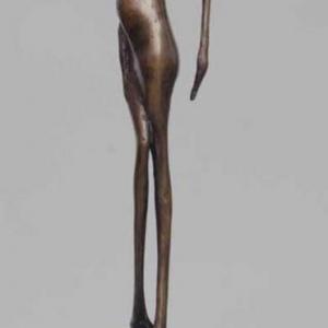 Balga szűz, 1994, bronz, kő, 54 cm