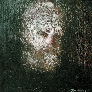 Önarckép, 2004, akril, farost, 44x38 cm