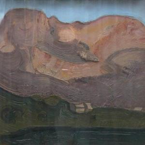 Francia táj, 1979, olaj, faros, 61x81,5 cm