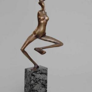 Holo, 2005, bronz, kő, 53 cm