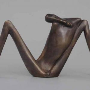 Ignudó I, 1997, bronz, 14 cm