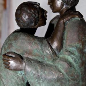 Júdás csókja, 1990, bronz