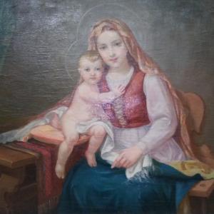 Keszthelyi Madonna, olaj, vászon 