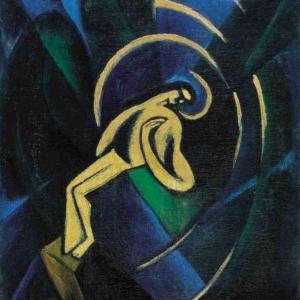 Krisztus, 1923, olaj, vászon, 69x54,5 cm