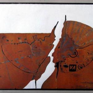 Lepkék, 1982, fametszet, papír, 45x59 cm