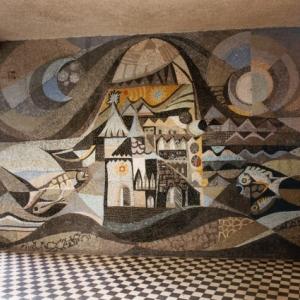 Mesevilág, 1970, mozaikfal, Nagykanizsa