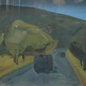 Nagylengyeli út, 1967, olaj, vászon, 60x80 cm