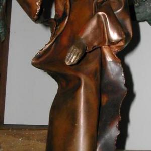 Próféta, 2007, vörösréz, bronz, kő