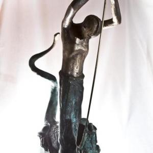 Sárkányölő Szent György, 1998, bronz