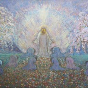 Szellemi újjászületés, 1926-27, olaj, vászon, 70,5x100 cm