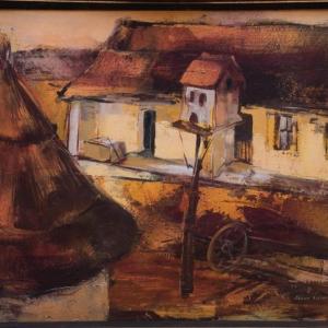 Szigliget, 1986, olaj, farost, 40x50 cm