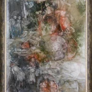 Szinbád utazásai, 2006, olaj, papír, 80x60 cm