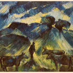 Táj tehenekkel, 1930, olaj, vászon, 58x72 cm