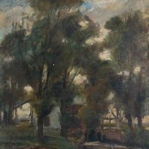 Zalai malom, 1931, olaj, farost, 49x39,5 cm