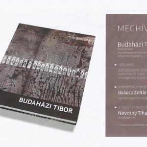 Meghívó Budaházi Tibor munkásságáról szóló könyv bemutatójára