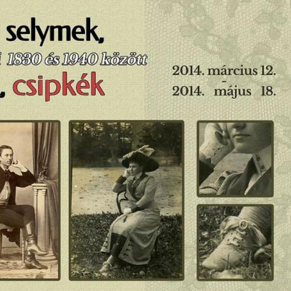 Meghívó a "Színes selymek, fodrok, csipkék: A divat változásai  1830 és 1940 között" című kiállításának megnyitójára.